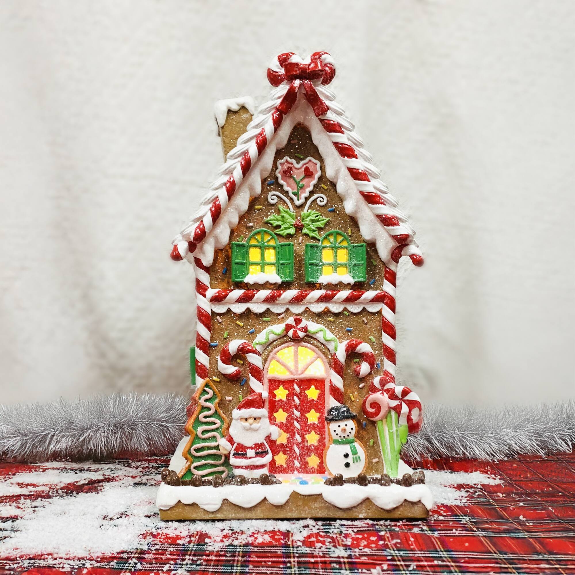 17" Gingerbread Village House